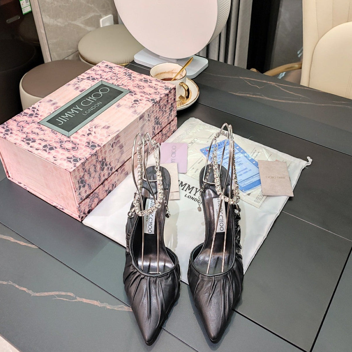 VT 25 Mesh Slingback Gold Sheepskin 327591