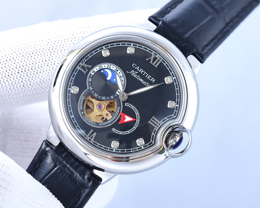 BALLON BLEU 36MM OPEN HEART DIAMOND NUMERALS